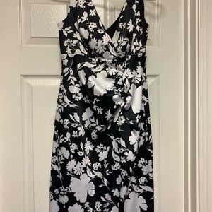 Black and white Floral dress